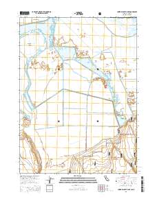 Lower Klamath Lake 2015 topographic map thumbnail