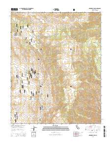 Mazourka Peak 2015 topographic map thumbnail