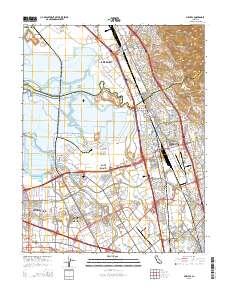 Milpitas 2015 topographic map thumbnail