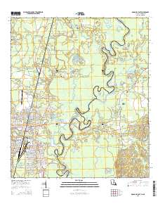 Bogalusa East 2015 topographic map thumbnail