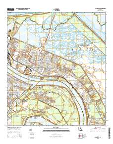Chalmette 2015 topographic map thumbnail