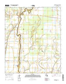 Baxter Bayou 2015 topographic map thumbnail