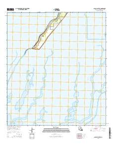 Bayou Sauveur 2015 topographic map thumbnail