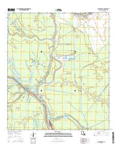 Bayou Sorrel 2015 topographic map thumbnail