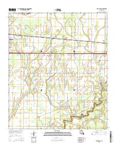 Bee Bayou 2015 topographic map thumbnail