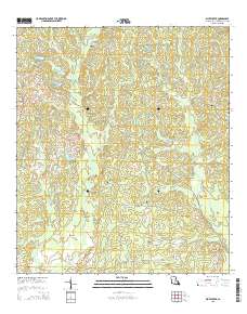 Bluff Creek 2015 topographic map thumbnail