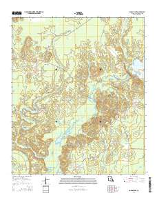 Bodcau Lake 2015 topographic map thumbnail