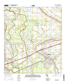 Breaux Bridge 2015 topographic map thumbnail