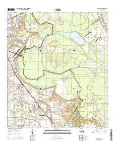Broussard 2015 topographic map thumbnail