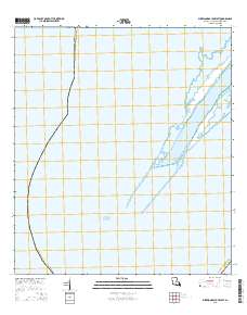 Burrwood Bayou West 2015 topographic map thumbnail