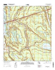 Butte La Rose 2015 topographic map thumbnail