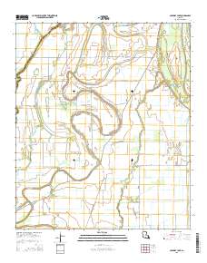 Caraway Lake 2015 topographic map thumbnail