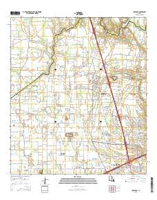 Carencro 2015 topographic map thumbnail