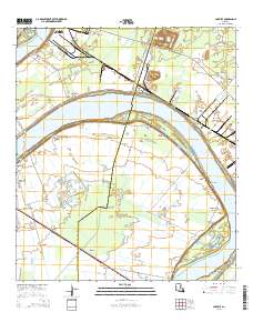 Carville 2015 topographic map thumbnail