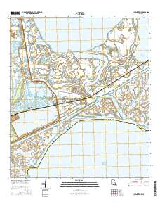 Chef Menteur 2015 topographic map thumbnail