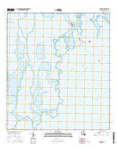 Cocodrie 2015 topographic map thumbnail