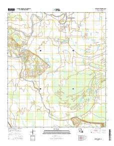 Cottonport 2015 topographic map thumbnail