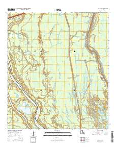 Cow Bayou 2015 topographic map thumbnail