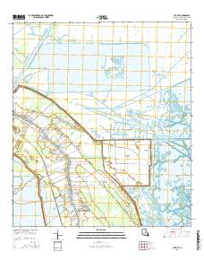 Cut Off 2015 topographic map thumbnail