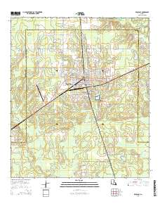 DeQuincy 2015 topographic map thumbnail