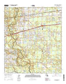 Denham Springs 2015 topographic map thumbnail