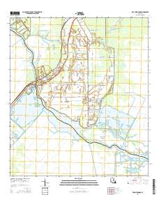 Des Allemands 2015 topographic map thumbnail