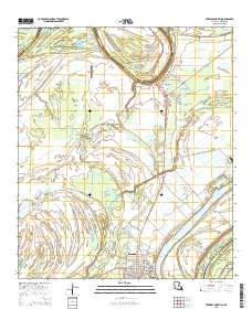 Ferriday North 2015 topographic map thumbnail