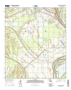Ferriday South 2015 topographic map thumbnail