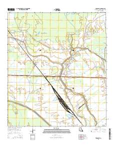 Fordoche 2015 topographic map thumbnail