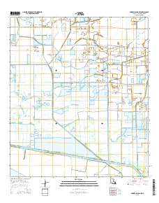 Forked Island NW 2015 topographic map thumbnail