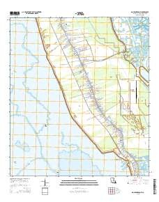 Golden Meadow 2015 topographic map thumbnail