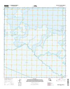 Grand Bayou du Large 2015 topographic map thumbnail