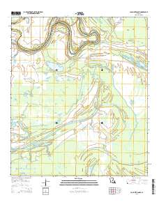 Lac Sainte Agnes 2015 topographic map thumbnail