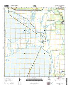 Lake Cataouatche East 2015 topographic map thumbnail
