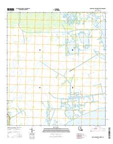 Lake Cataouatche West 2015 topographic map thumbnail