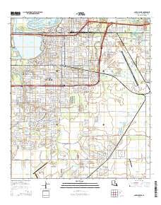 Lake Charles 2015 topographic map thumbnail