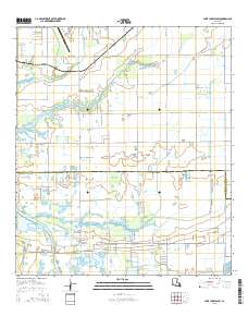 Lake Charles SW 2015 topographic map thumbnail
