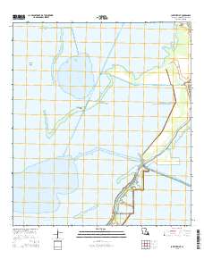Lake Theriot 2015 topographic map thumbnail