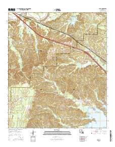 Lena 2015 topographic map thumbnail