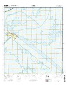 Lena Lagoon 2015 topographic map thumbnail