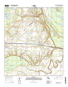 Marksville South 2015 topographic map thumbnail