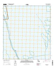 Mink Bayou 2015 topographic map thumbnail