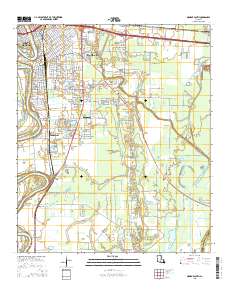 Monroe South 2015 topographic map thumbnail