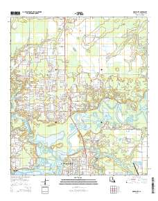 Moss Bluff 2015 topographic map thumbnail