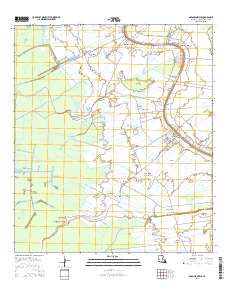 Napoleonville 2015 topographic map thumbnail
