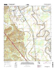 Natchitoches South 2015 topographic map thumbnail