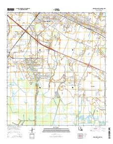 New Iberia South 2015 topographic map thumbnail