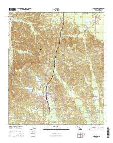 Plain Dealing 2015 topographic map thumbnail