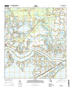 Rigolets 2015 topographic map thumbnail