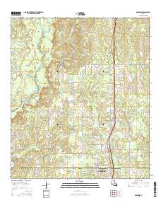Rosepine 2015 topographic map thumbnail